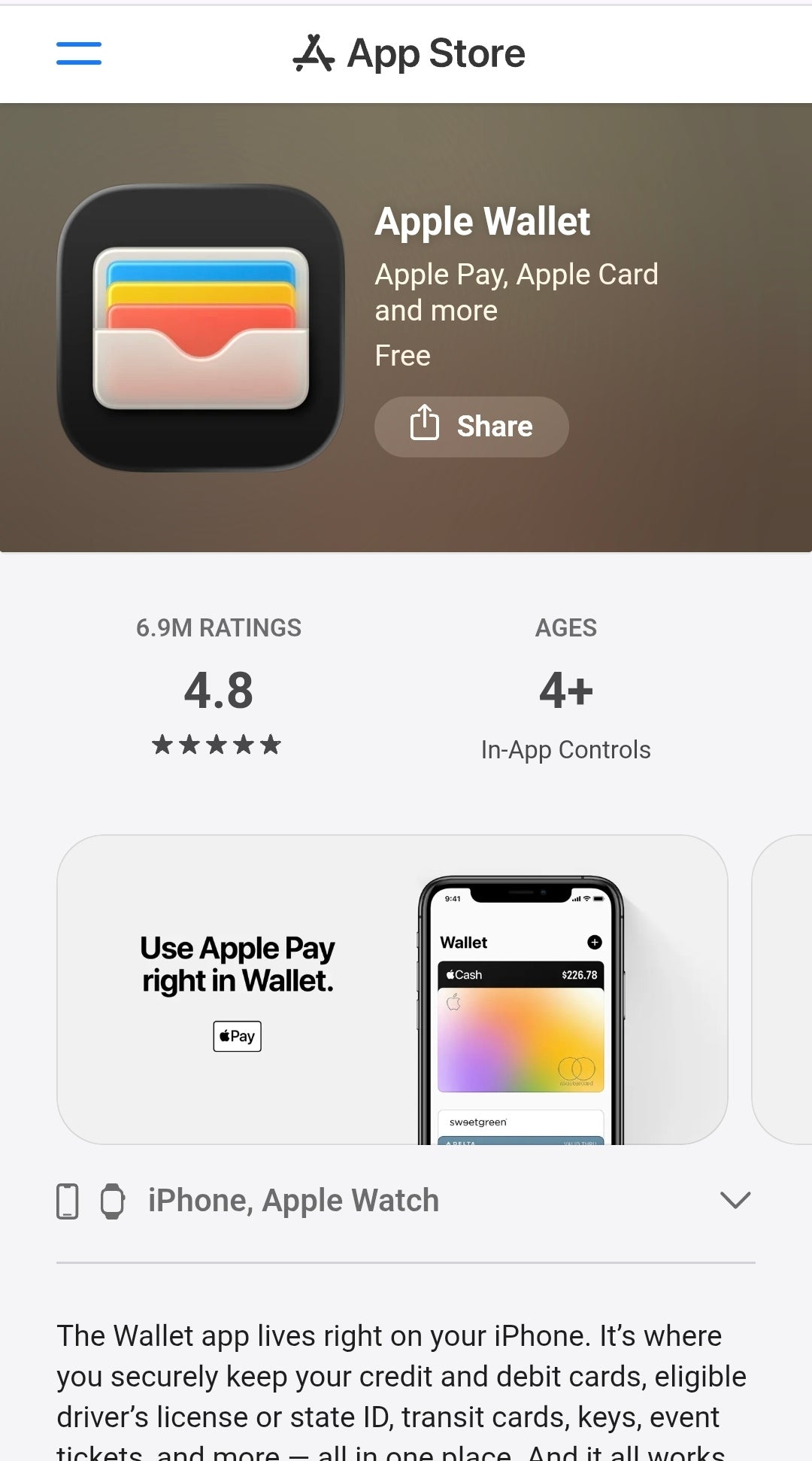 apple pay wallet